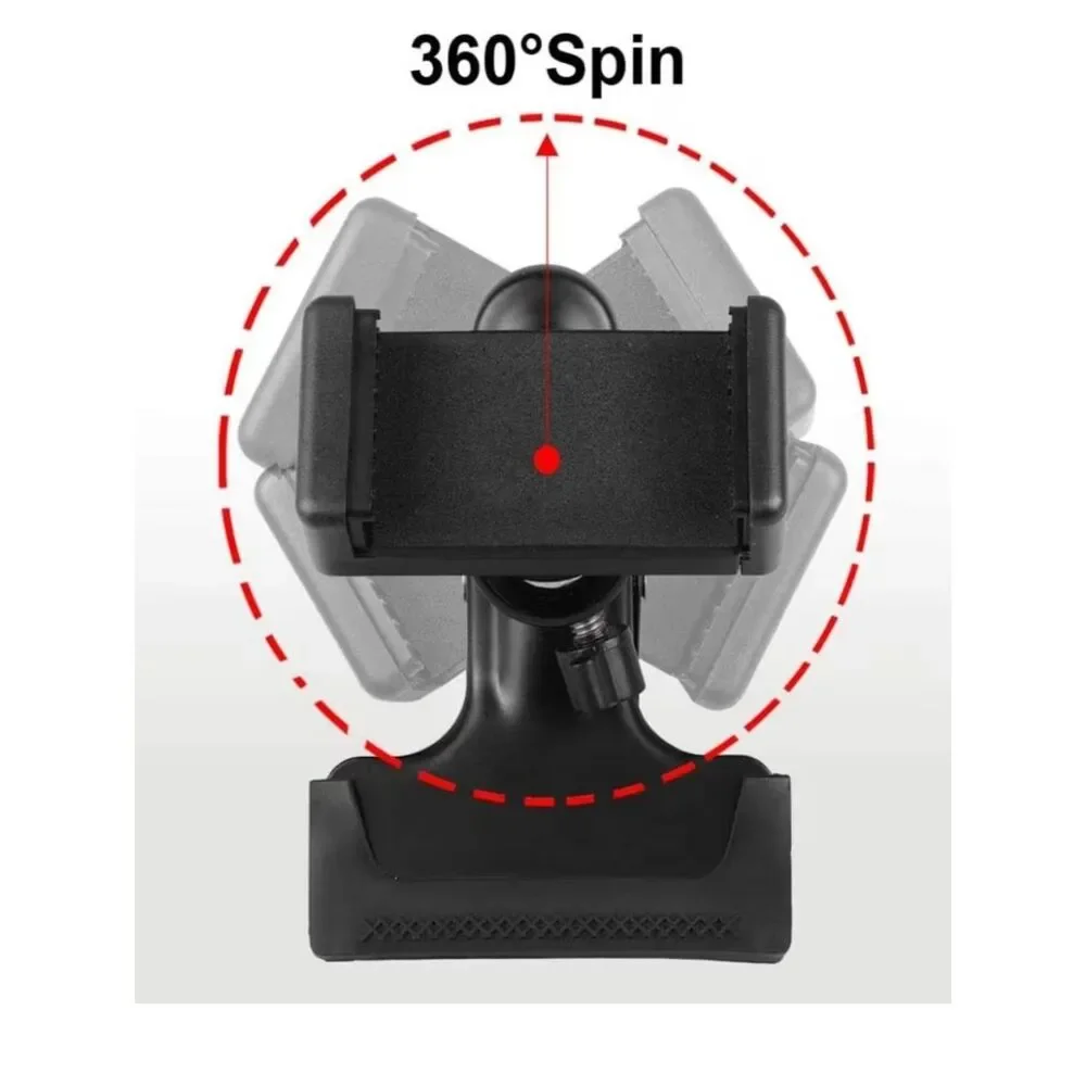 Adjustable Black Clip Phone Mount